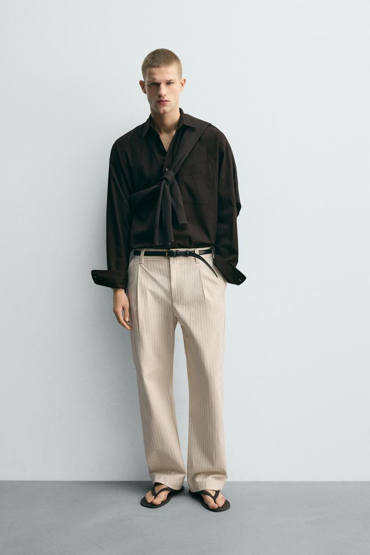RELAXED FIT TROUSERS - ZARA