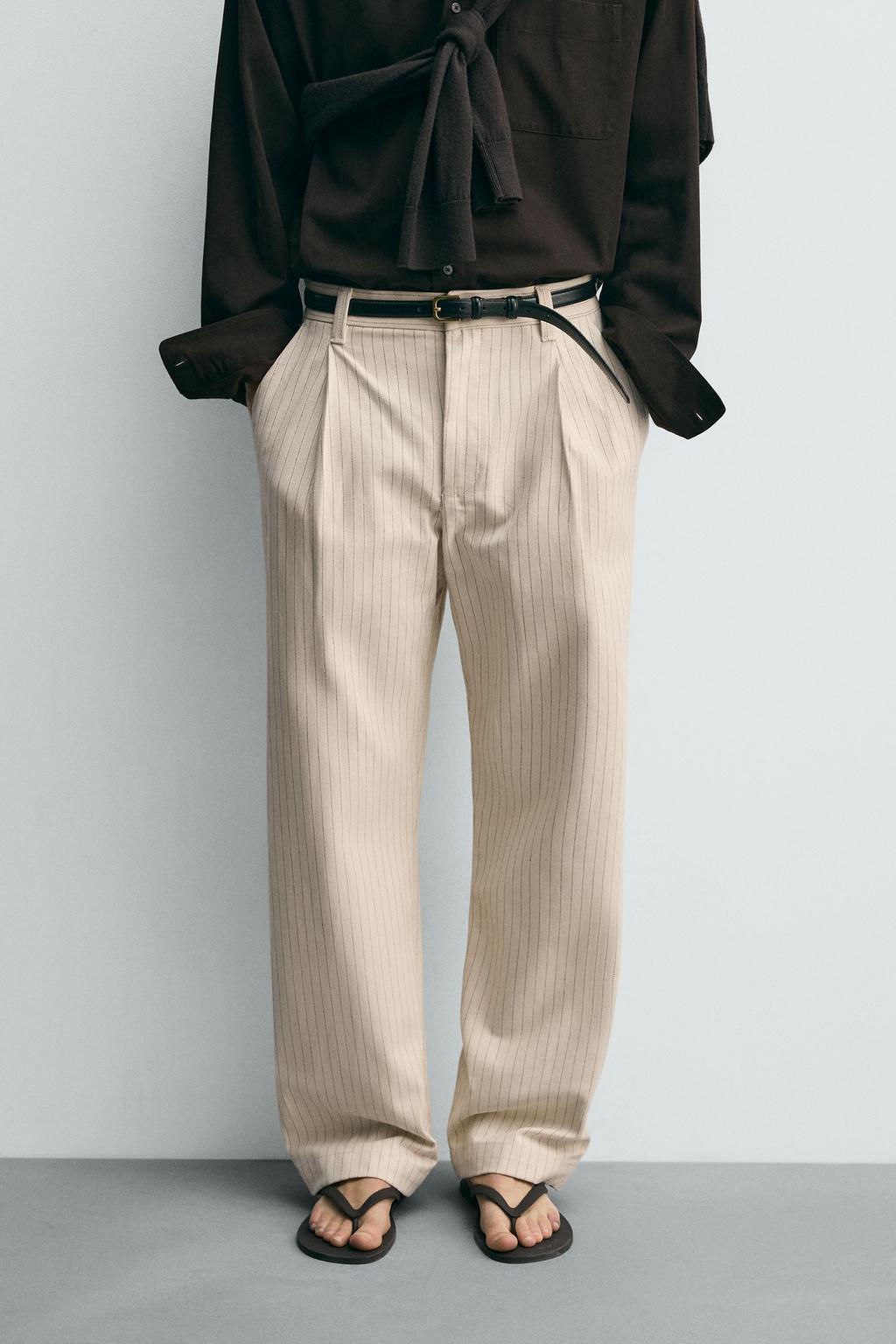 RELAXED FIT TROUSERS - ZARA