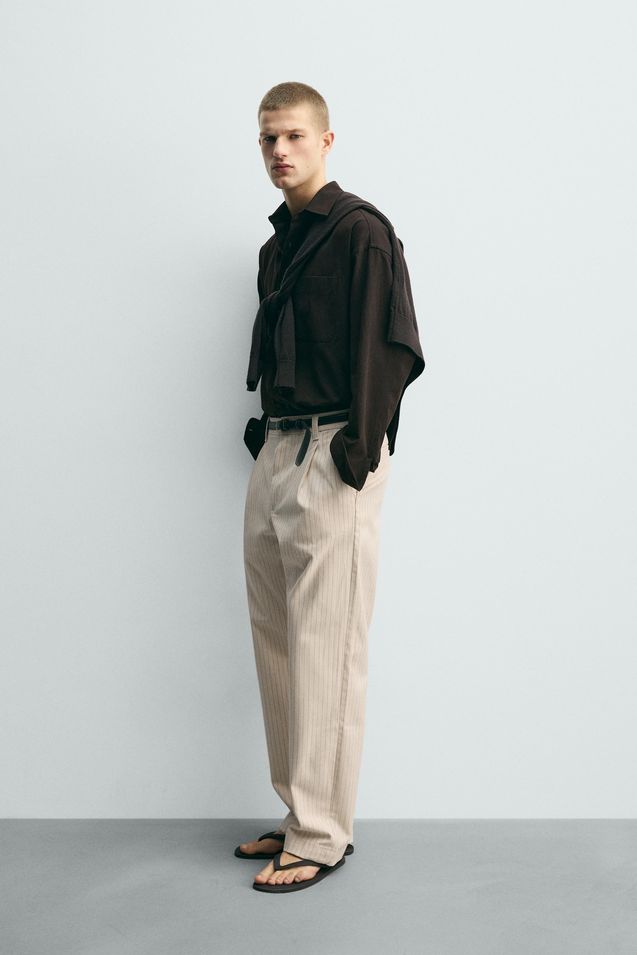 RELAXED FIT TROUSERS - ZARA