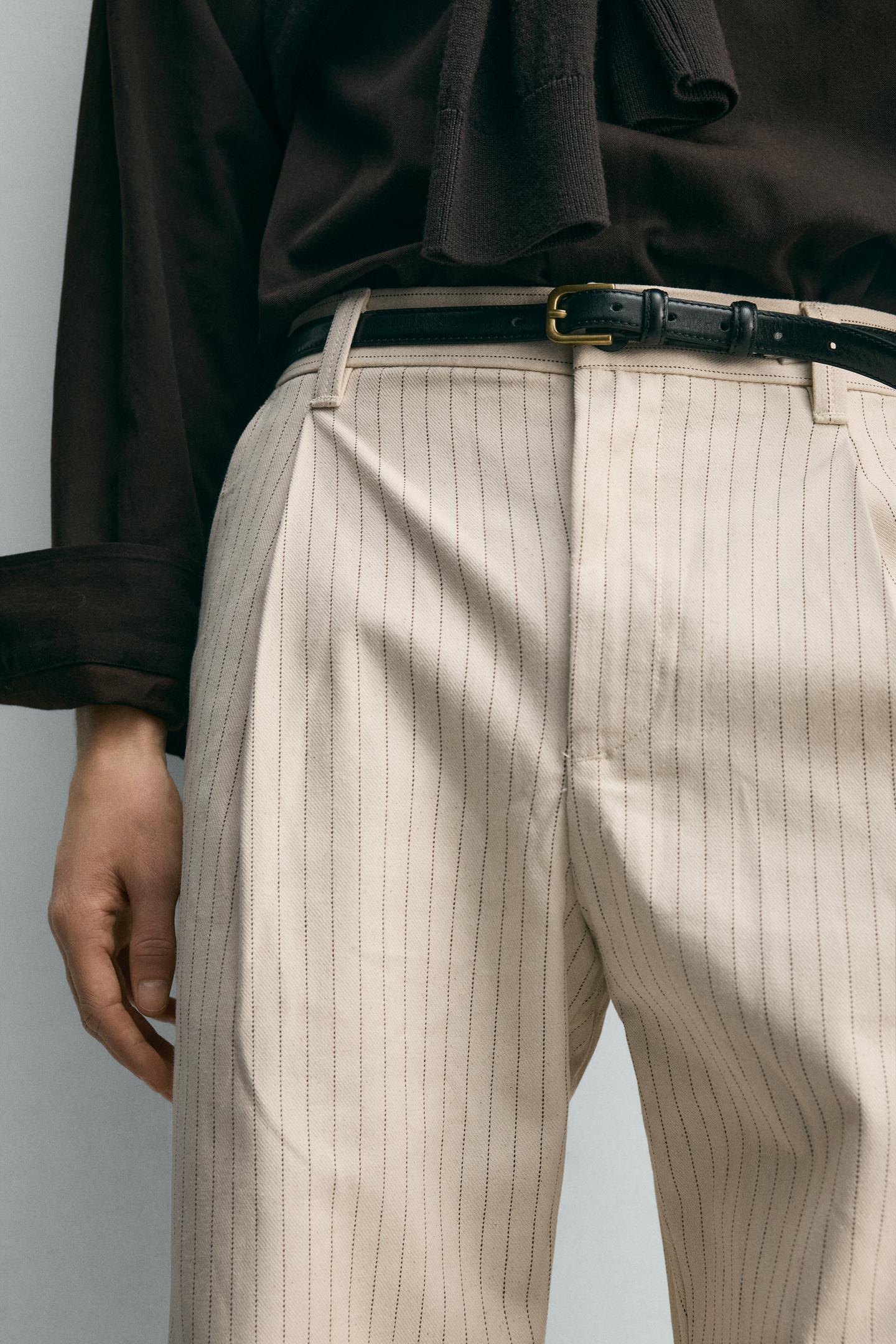 RELAXED FIT TROUSERS - ZARA