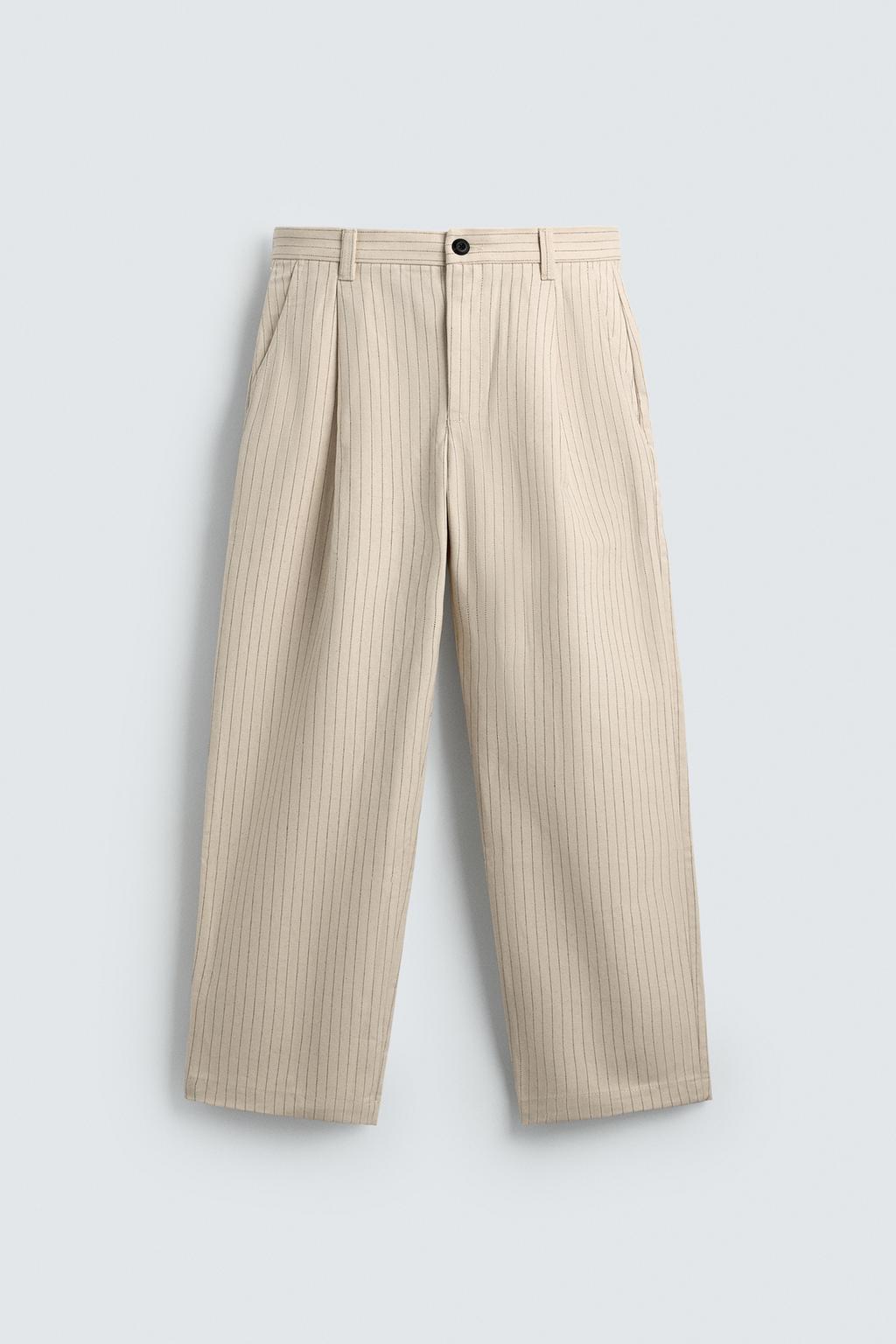 RELAXED FIT TROUSERS - ZARA