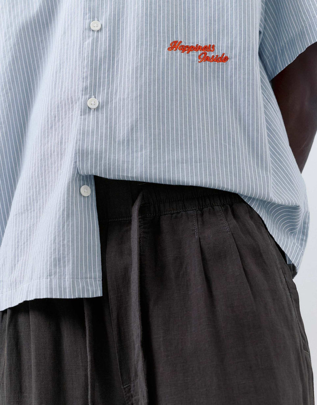 LINEN BLEND JOGGER TROUSERS-P&B