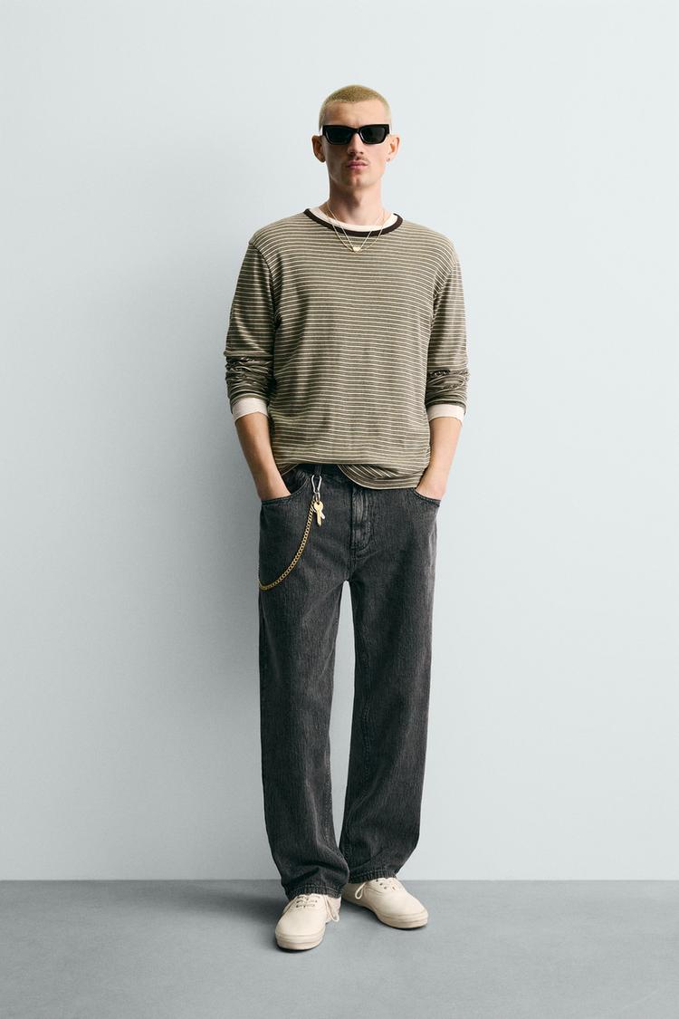 JACQUARD STRAIGHT-LEG
TROUSERS-ZARA
