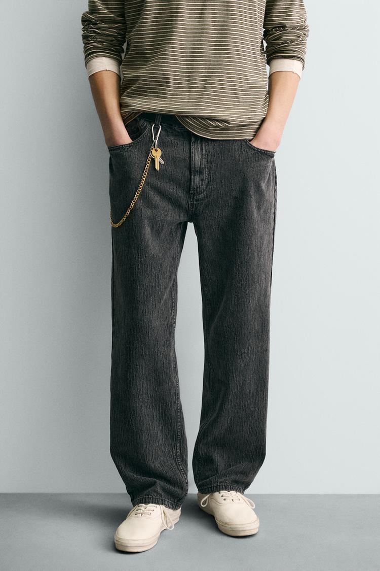JACQUARD STRAIGHT-LEG
TROUSERS-ZARA