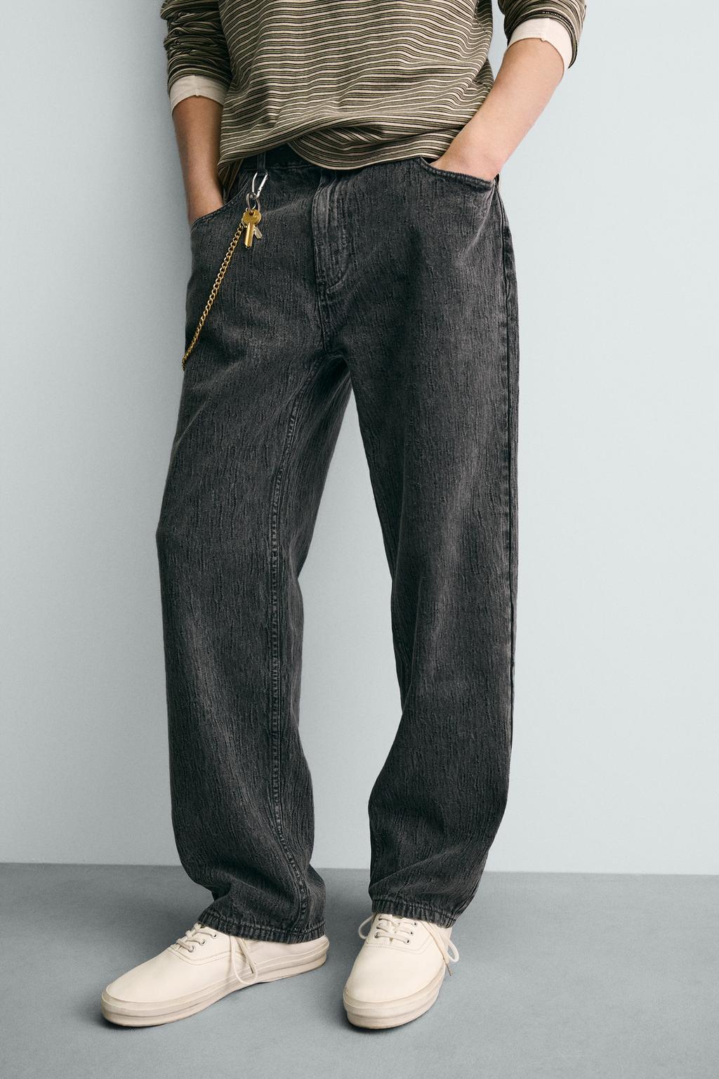 JACQUARD STRAIGHT-LEG
TROUSERS-ZARA