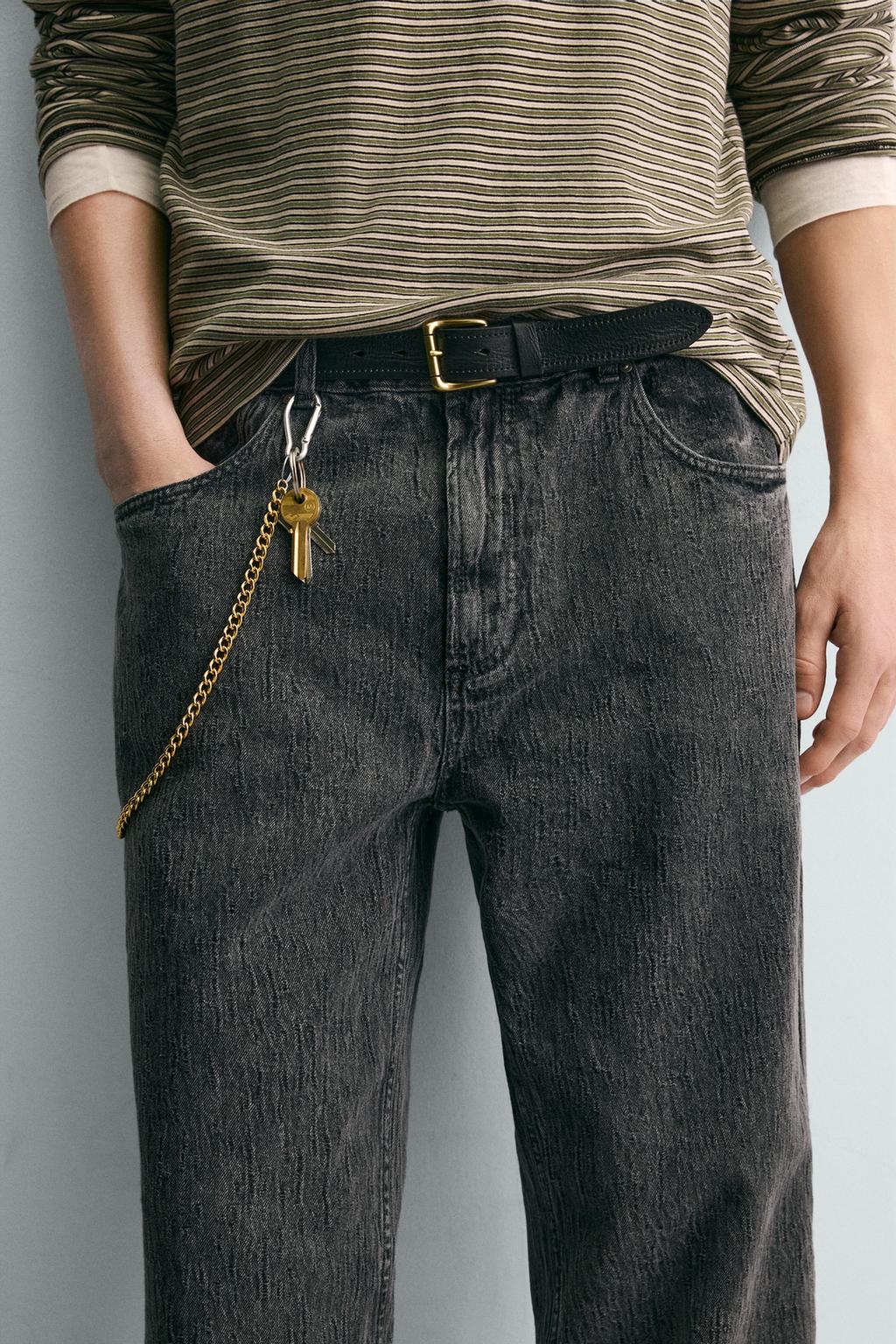 JACQUARD STRAIGHT-LEG
TROUSERS-ZARA