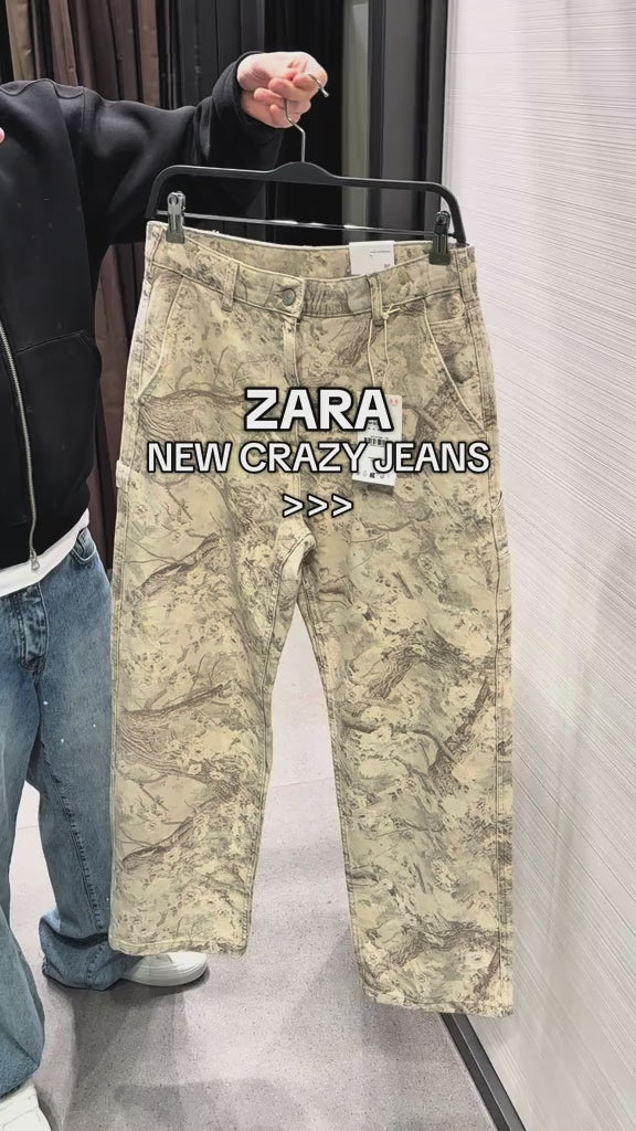 Zara printed trousers