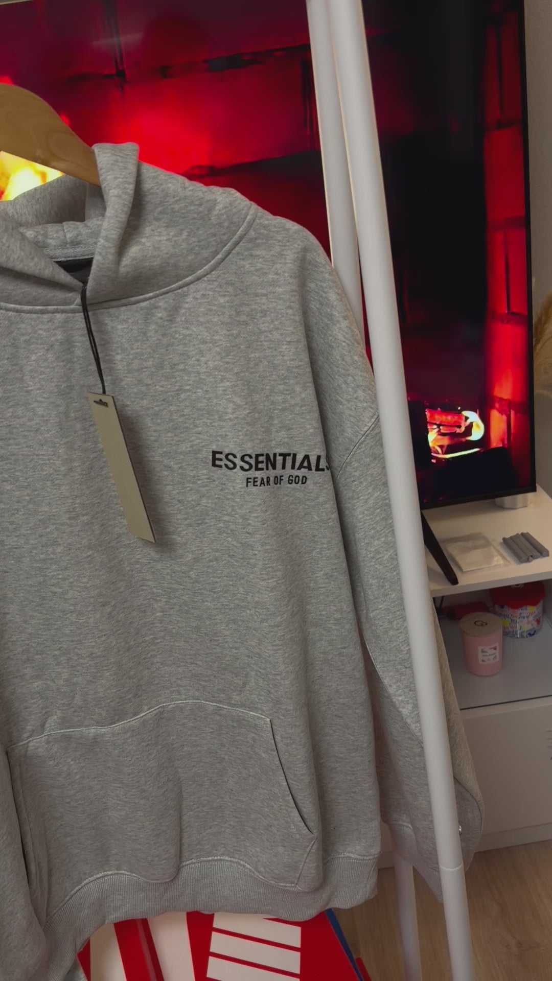 Ensemble complet en molleton gris clair Fear of God Essentials