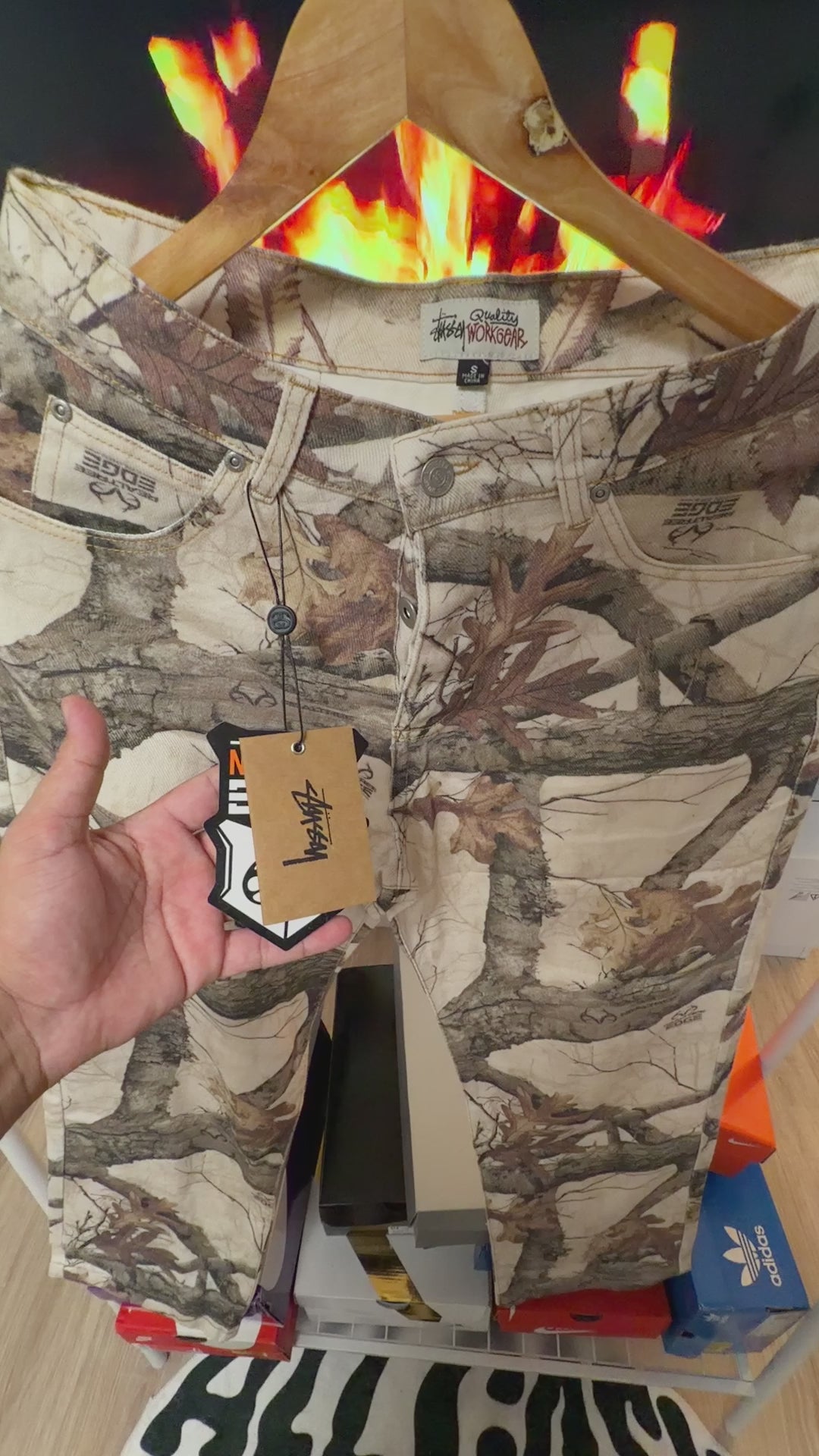 Stüssy printed jeans
